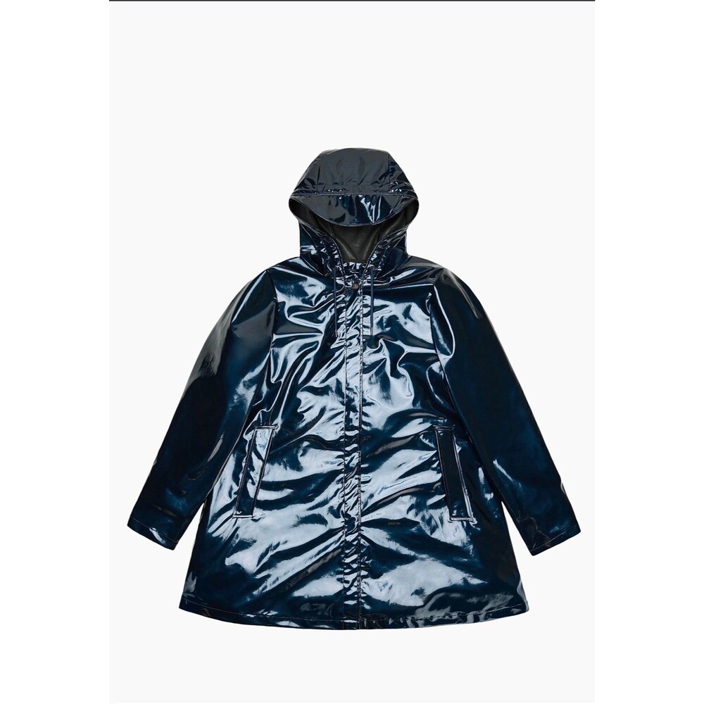 RAINS A-Line Waterproof Rain Jacket Long | Women's L | Color: Spill | NWT NEW